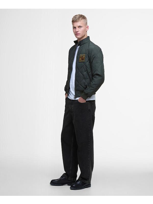 Barbour International Men's Steve McQueen Merchant Quilted Jacket - Sage Image 3
