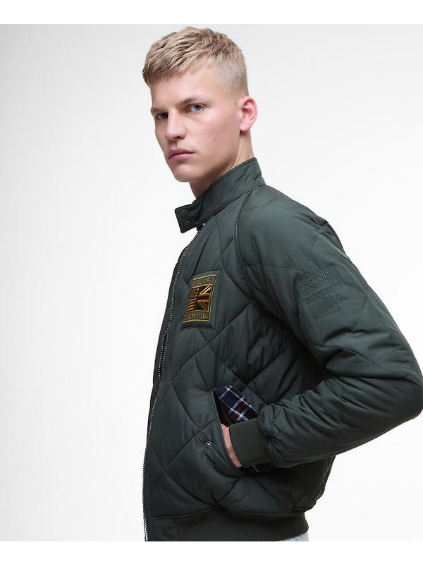 Barbour International Men's Steve McQueen Merchant Quilted Jacket - Sage Image 6