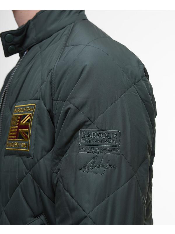 Barbour International Men's Steve McQueen Merchant Quilted Jacket - Sage Image 7