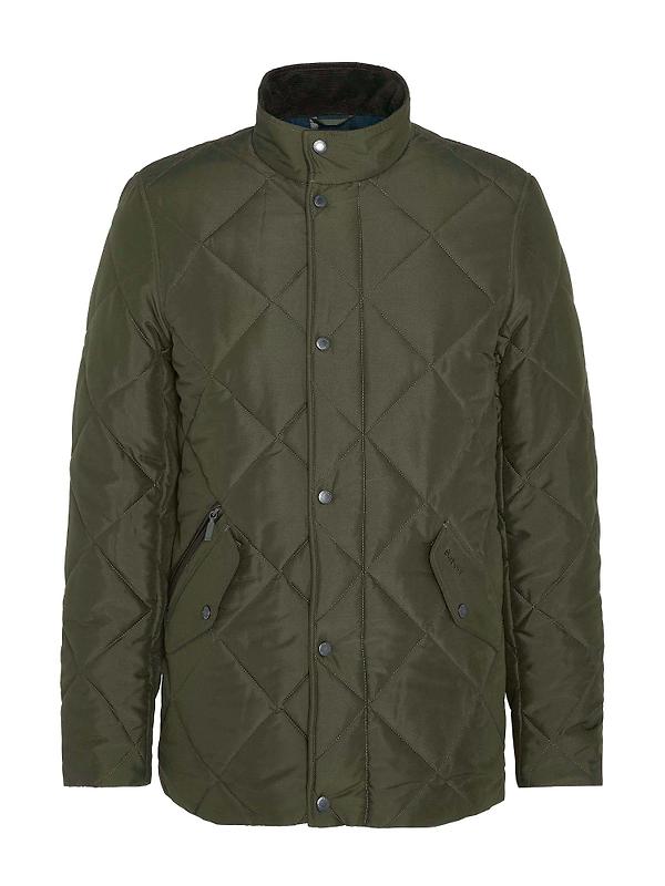 Product image of Barbour Men's Winter Chelsea Quilted Jacket - Sage/Greenloch Tartan