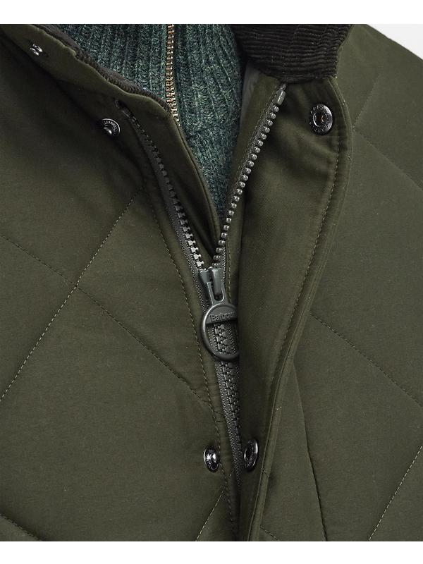 Barbour Men's Winter Chelsea Quilted Jacket - Sage/Greenloch Tartan Image 6