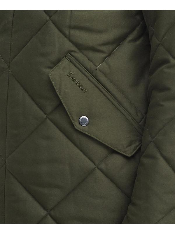 Barbour Men's Winter Chelsea Quilted Jacket - Sage/Greenloch Tartan Image 10