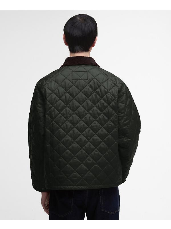 Barbour Men's OS Transport Quilted Jacket - Sage Image 4