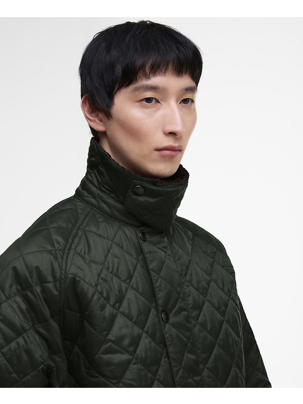 Barbour Men's OS Transport Quilted Jacket - Sage Image 6