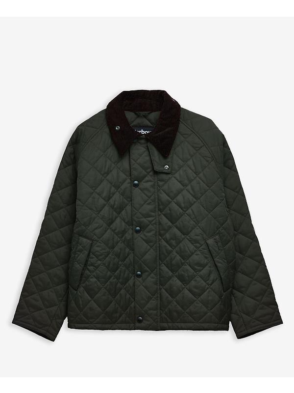Barbour Men's OS Transport Quilted Jacket - Sage Image 9