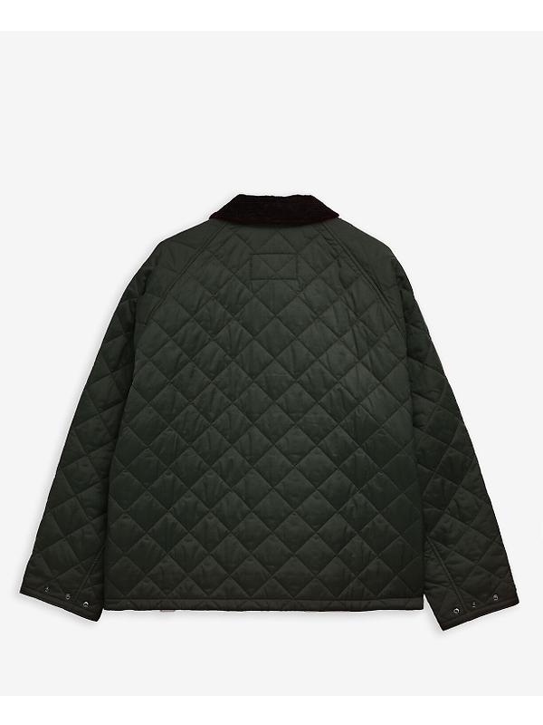 Barbour Men's OS Transport Quilted Jacket - Sage Image 11