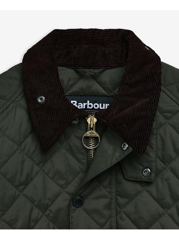 Barbour Men's OS Transport Quilted Jacket - Sage Image 12