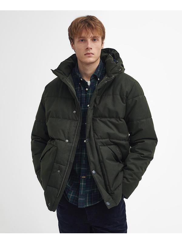 Barbour Men's Brampton Puffer Jacket - Sage Image 3