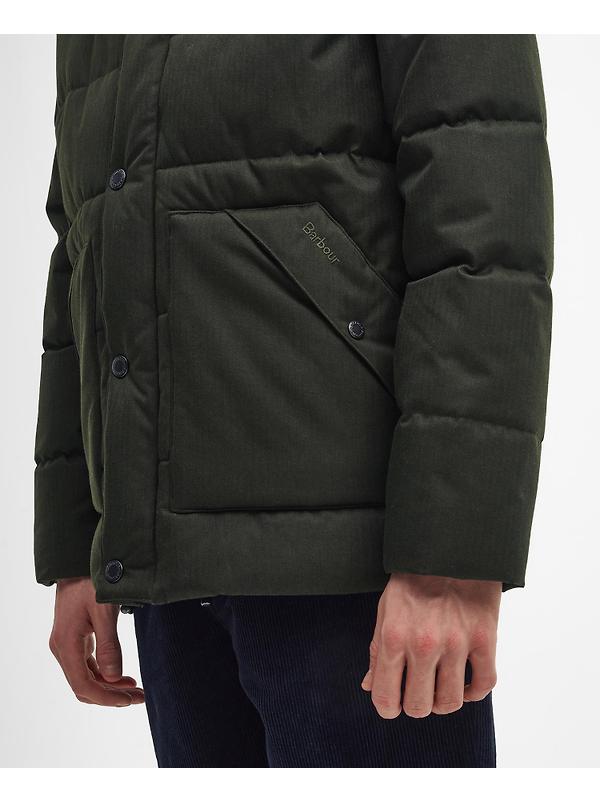 Barbour Men's Brampton Puffer Jacket - Sage Image 8