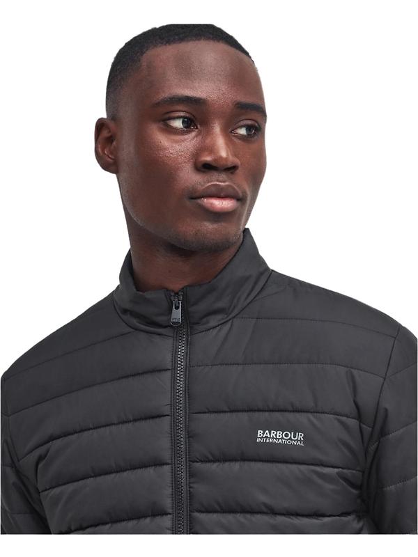 Barbour International Men's Ledley Quilted Jacket - Black Image 5