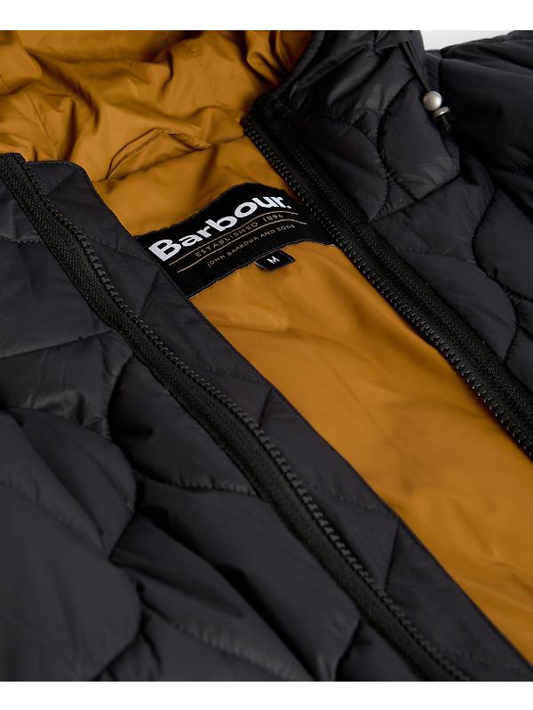 Barbour Men's Re-Engineered Hooded Spey Quilted Jacket - Black Image 7