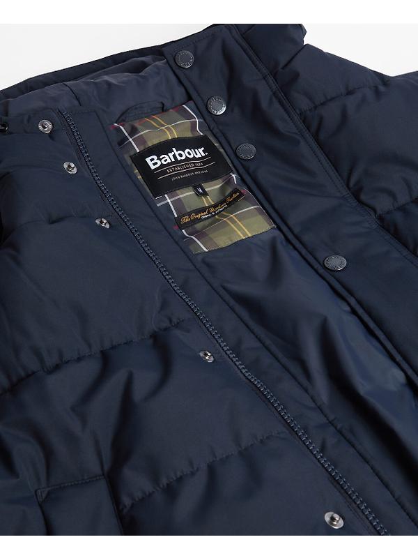 Barbour Men's Hooded Bedale Puffer Jacket - Dark Navy Image 7