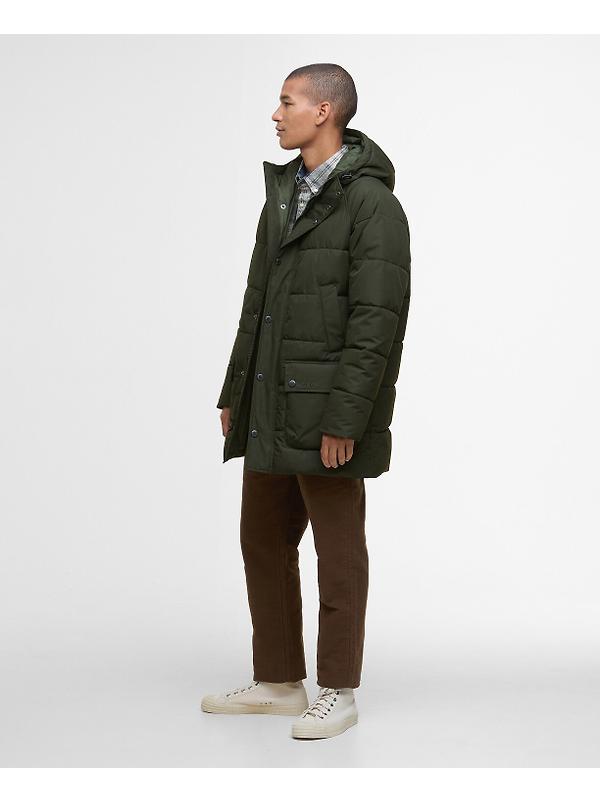 Barbour Men's Hooded Bedale Puffer Jacket - Sage Image 3