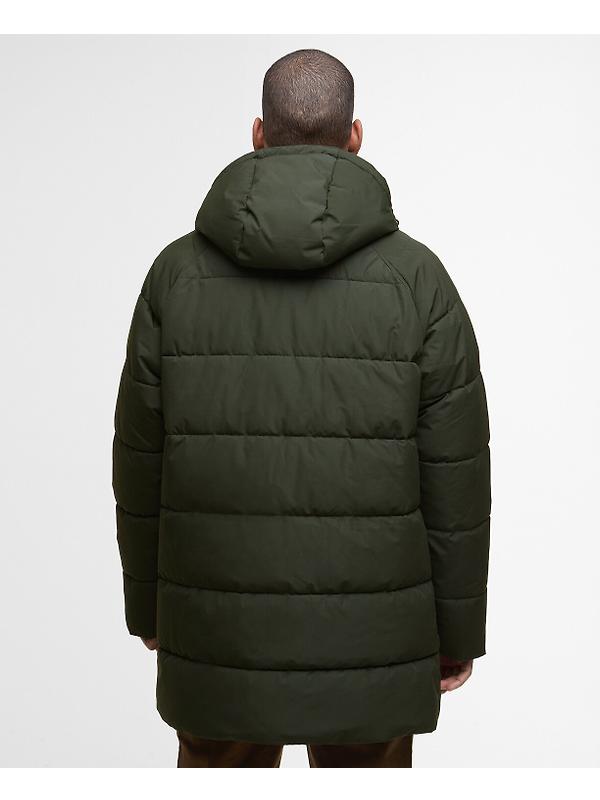 Barbour Men's Hooded Bedale Puffer Jacket - Sage Image 4