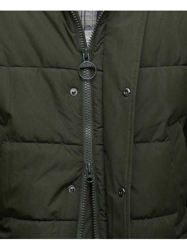 Barbour Men's Hooded Bedale Puffer Jacket - Sage Image 6