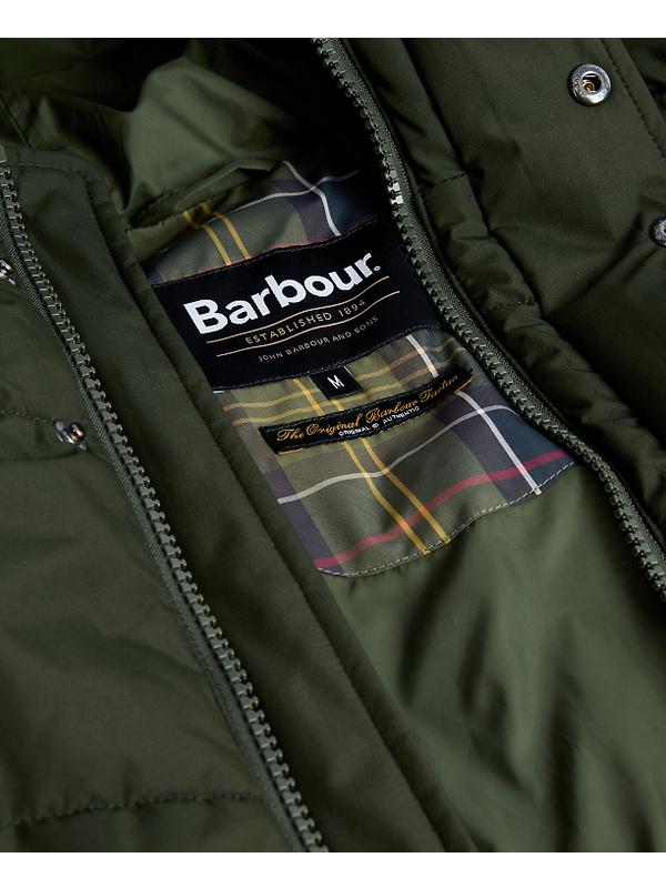 Barbour Men's Hooded Bedale Puffer Jacket - Sage Image 8