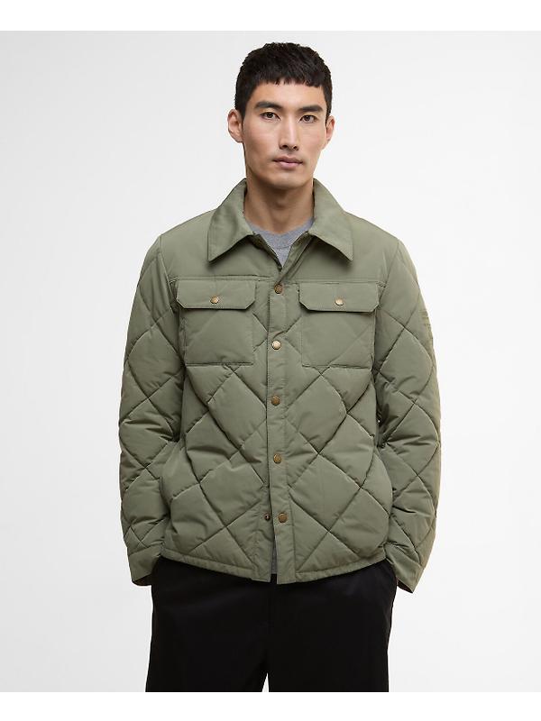 Barbour International Men's Axwell Puffer Jacket - Light Moss Image 2