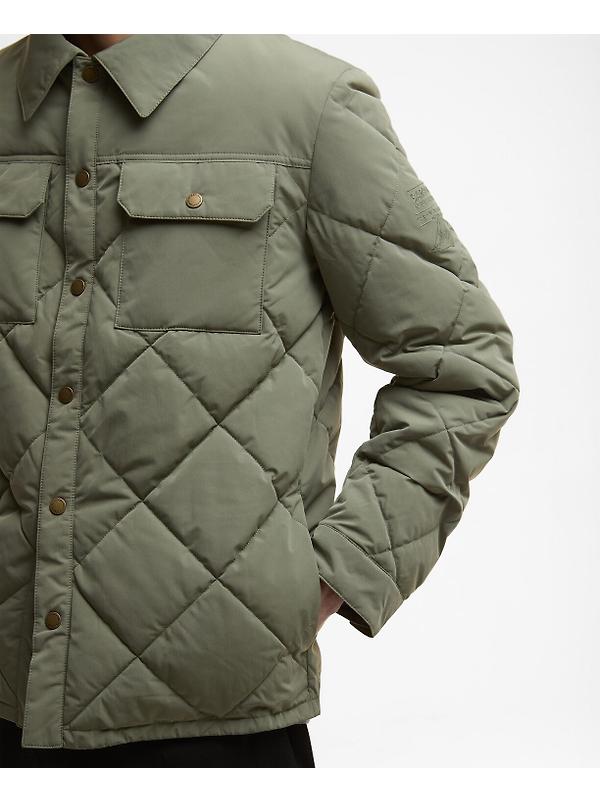 Barbour International Men's Axwell Puffer Jacket - Light Moss Image 6