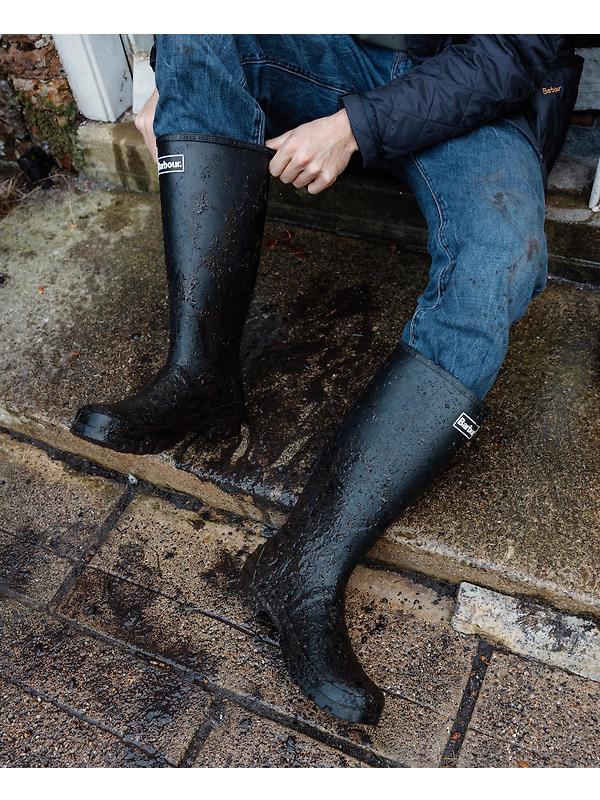Barbour Men's Bede Tall Wellingtons - Black Image 6