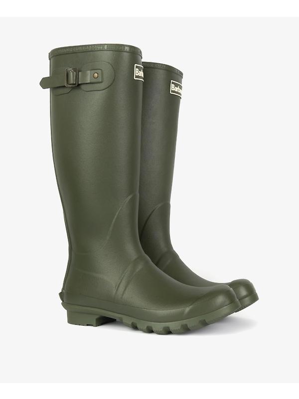 Barbour Men's Bede Tall Wellingtons - Olive Image 2