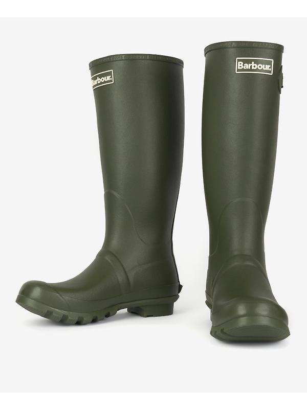 Barbour Men's Bede Tall Wellingtons - Olive Image 4