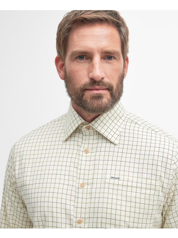 Barbour Men's Field Tattersall Shirt - Green/Brown Image 5