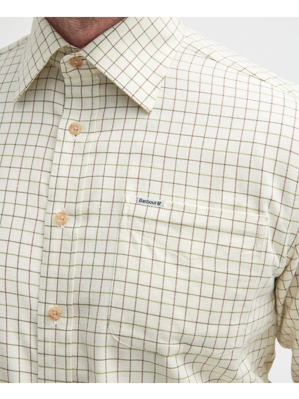 Barbour Men's Field Tattersall Shirt - Green/Brown Image 6
