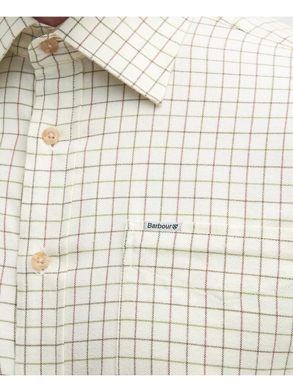 Barbour Men's Field Tattersall Shirt - Green/Brown Image 7