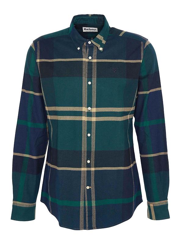 Product image of Barbour Men's Iceloch Tailored Fit Shirt - Green Loch