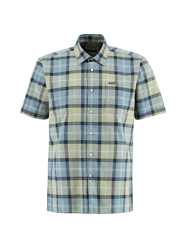 Barbour Men's Gordon Short-Sleeved Tailored Shirt - Highland Loch Tartan Product Image