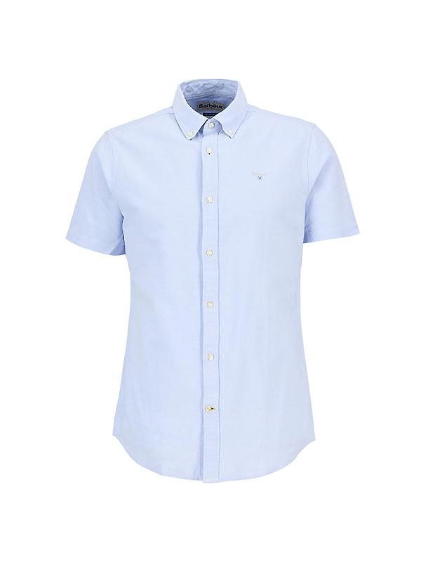 Barbour Men's Oxtown Oxford Tailored Short-Sleeved Shirt - Sky Product Image