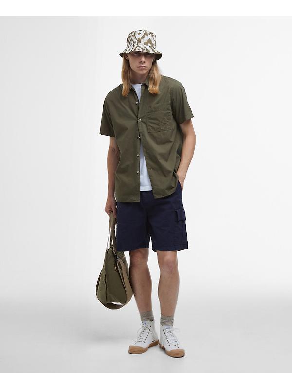 Barbour Men's Holywell Relaxed Short-Sleeved Shirt - Light Sage Image 3