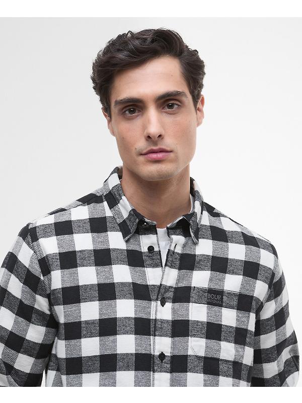 Barbour International Men's Blackstreak Check Shirt - Black Image 5