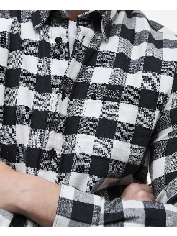 Barbour International Men's Blackstreak Check Shirt - Black Image 6