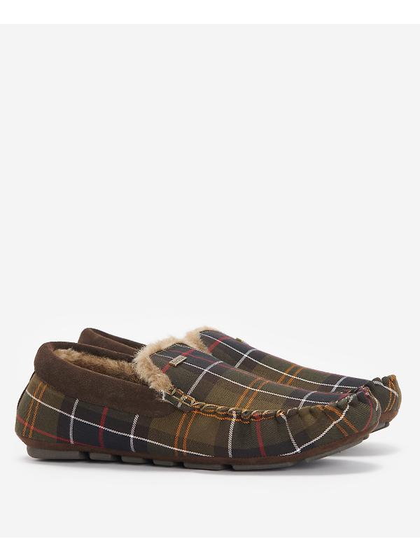 Barbour Men's Monty Slippers - Recycled Classic Tartan Image 2