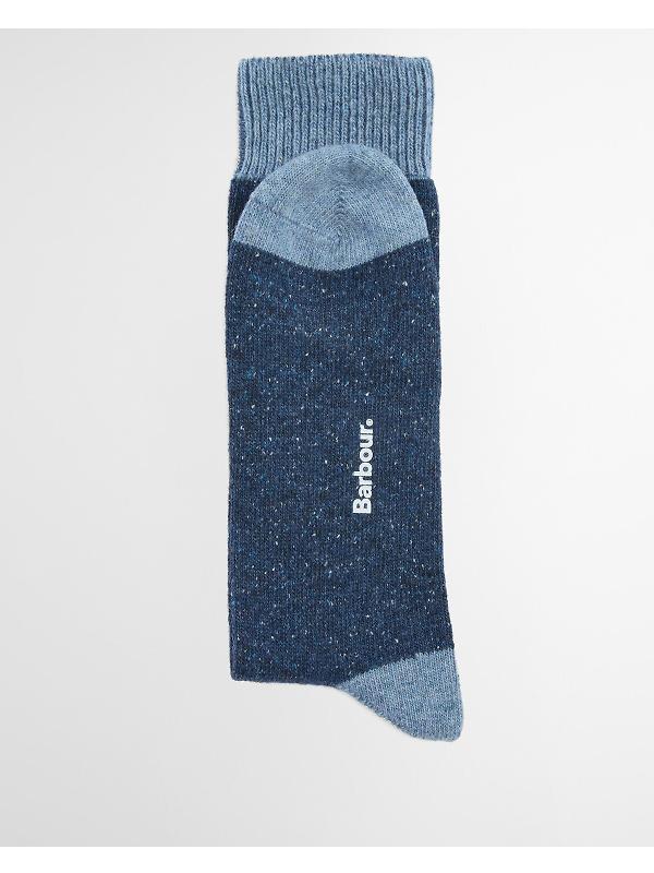 Barbour Men's Fairisle Socks 2 Pack - Midnight Oak Mix Image 4