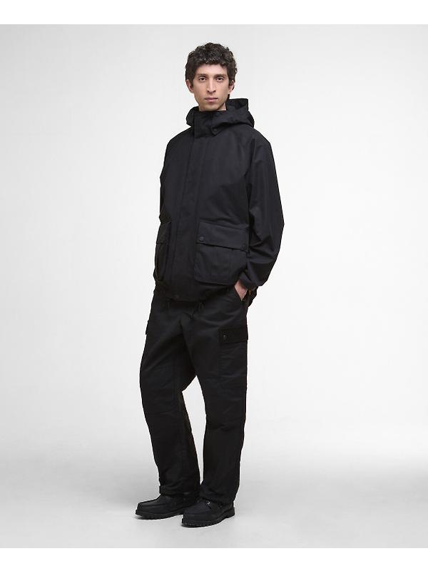 Barbour Men's Re-Engineered Hooded Wading Spey Showerproof Jacket - Black Image 3