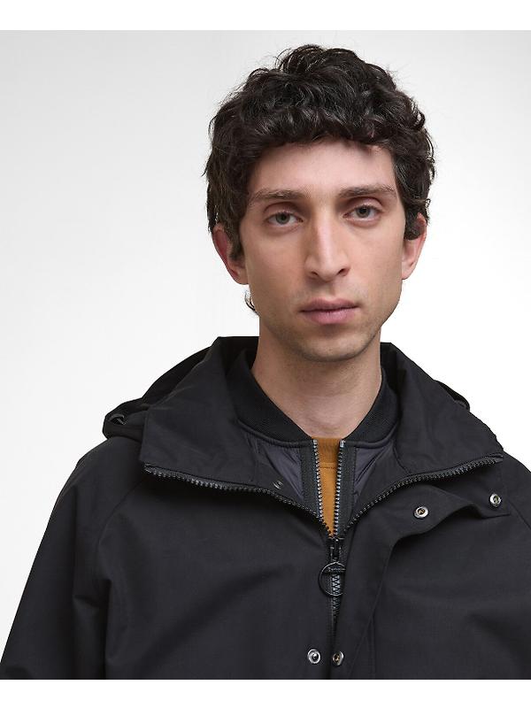 Barbour Men's Re-Engineered Hooded Wading Spey Showerproof Jacket - Black Image 5