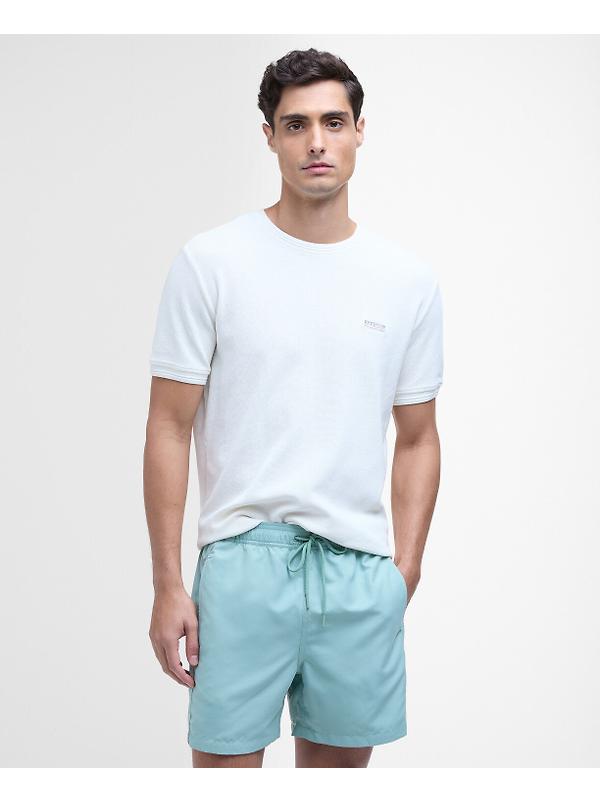 Barbour International Men's Large Logo Swim Shorts - Granite Green Image 6