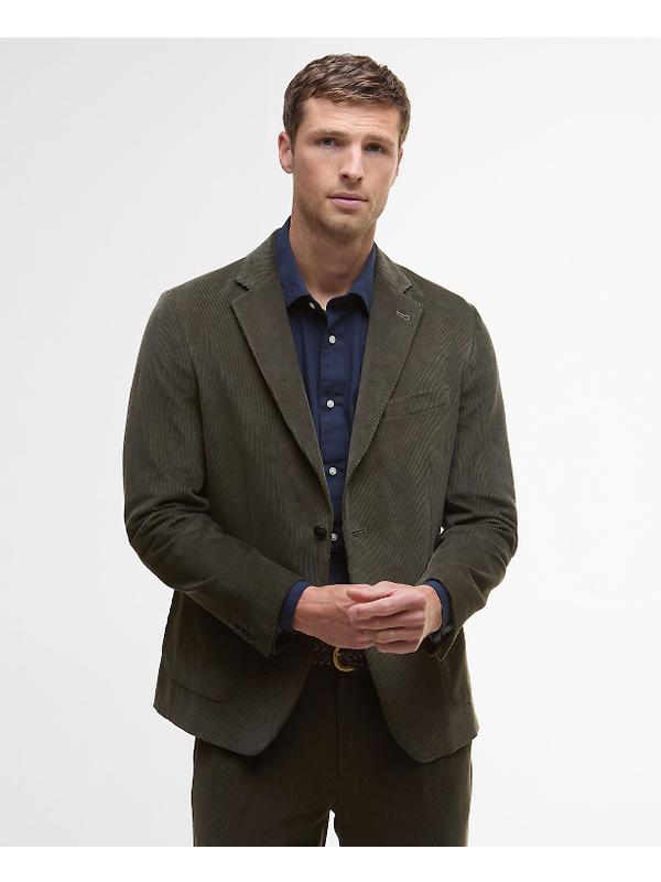 Barbour Men's Wallington Cord Blazer - Olive Image 2