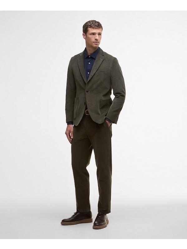 Barbour Men's Wallington Cord Blazer - Olive Image 3