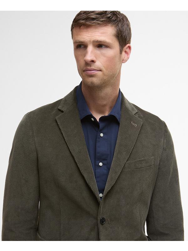 Barbour Men's Wallington Cord Blazer - Olive Image 5