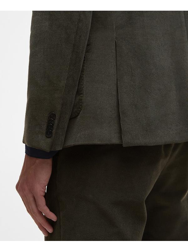 Barbour Men's Wallington Cord Blazer - Olive Image 8