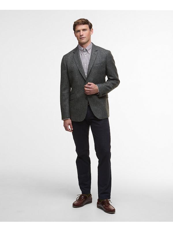 Barbour Men's Firth Moons Herringbone Blazer - Grey Image 3