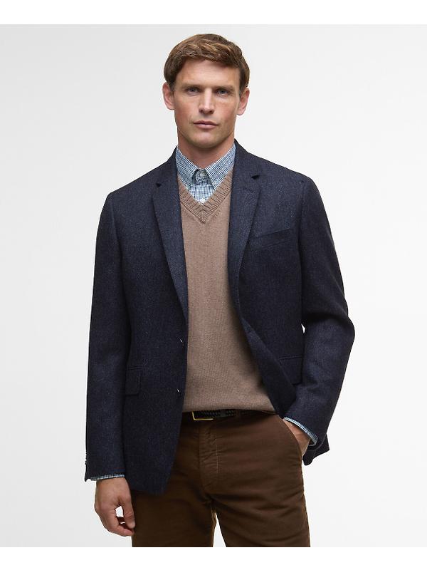 Barbour Men's Godfrey Moons Shetland Blazer - Navy Image 2