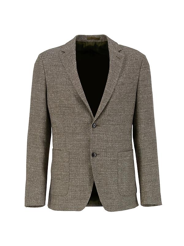 Barbour Men's Auckland Melange Blazer - Olive Image 1