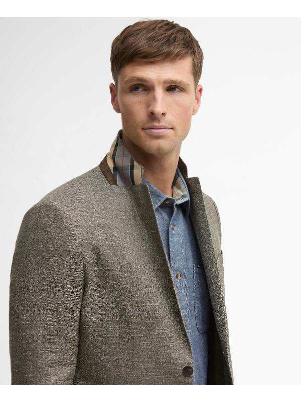 Barbour Men's Auckland Melange Blazer - Olive Image 6