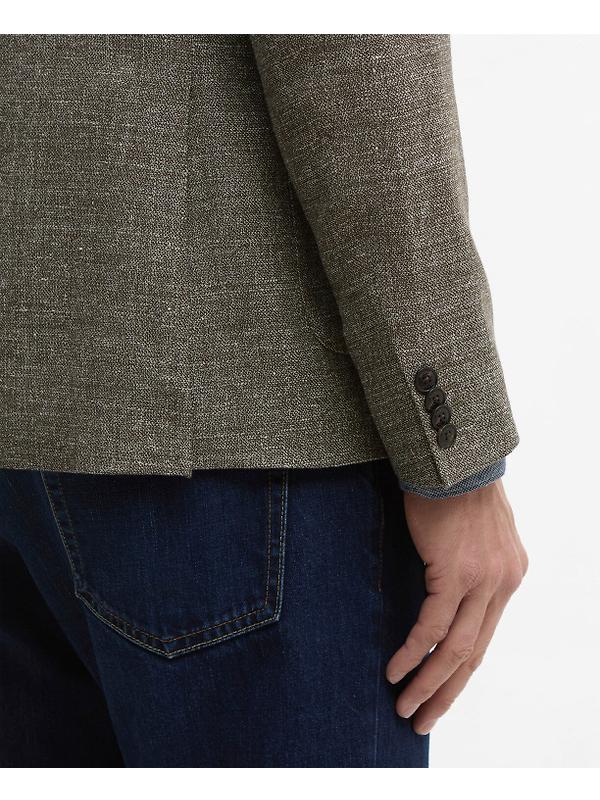 Barbour Men's Auckland Melange Blazer - Olive Image 7