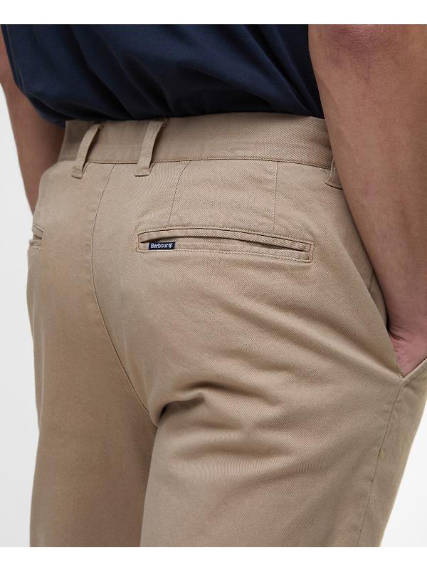 Barbour Men's Washed Stretch Tailored Trousers - Washed Stone Image 6