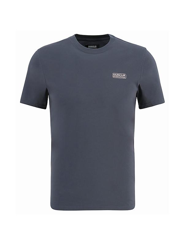 Barbour International Men's Small Logo T-Shirt - Storm Grey Image 1
